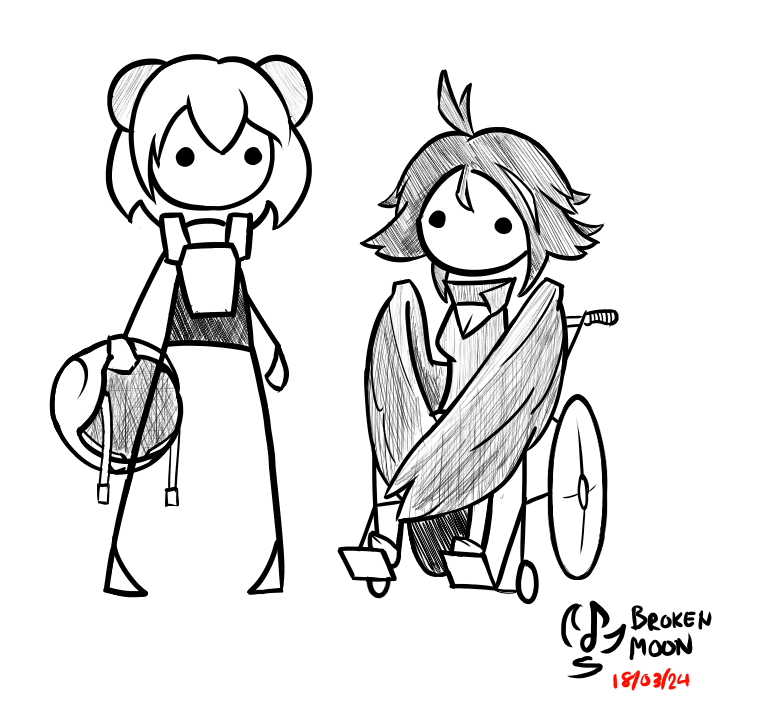 Gremy and unnamed bird-lady